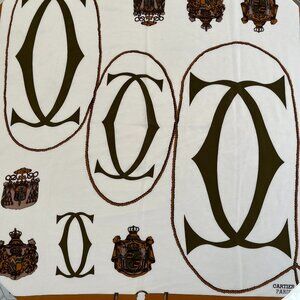 Cartier authentic 90 silk scarf